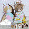 Doll Farm Overalls Bandana Pure Machine Embroidery Design