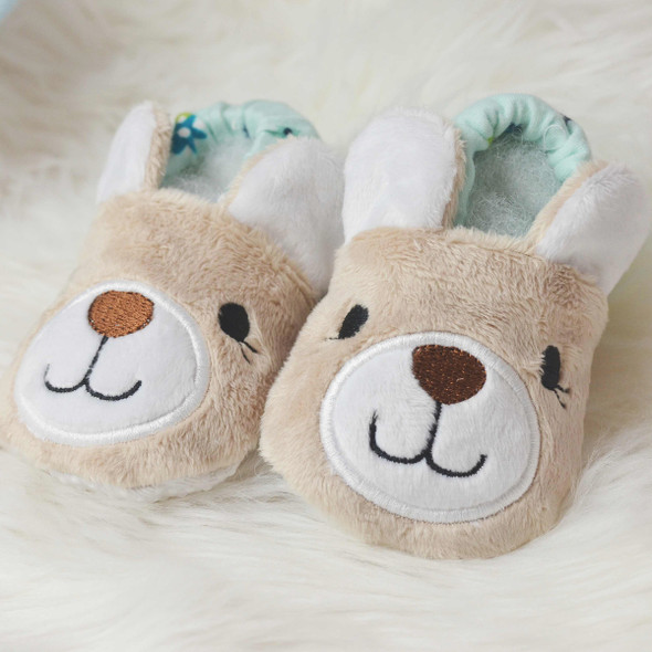 ITH Teddy Bear Baby Shoes Machine Embroidery Design