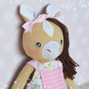 Harriette Horse Pony Unicorn Doll Plushie Machine Embroidery Design Project