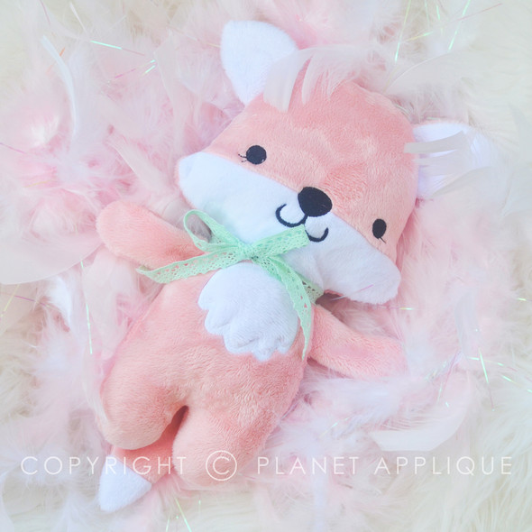 In the Hoop Freya Fox Plush Machine Embroidery Design