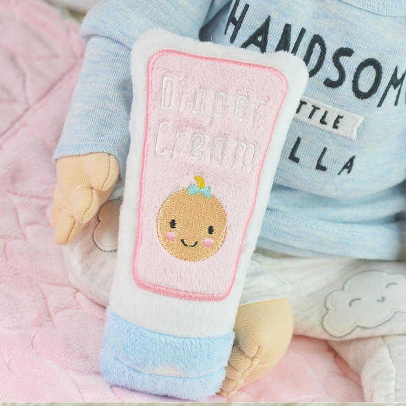 In the Hoop Baby Diaper Nappy Cream Machine Embroidery Design